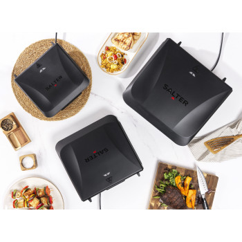 Salter EK6236VDE ActiGrill Everyday Elektrogrill, 1000 W, Antihaft, Schwarz/Silber
