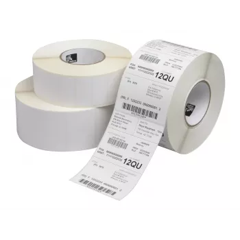 Zebra Z-Perform 1000T Thermotransfer-Etiketten aus Papier – 29 x 10 mm, matt, permanent Acryl, weiß (6341 pro Rolle)