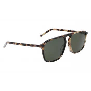ZEISS MAN Sonnenbrille ZS22507S57162 Rechteckiger Acetatrahmen Schwarz Graue Gläser 57/16/145 mm