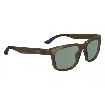 ZEISS MAN Sonnenbrille ZS23530S55173 Eckiges schwarzes Gestell graue Gläser 55/17/145 mm
