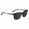 ZEISS MAN ZS24719S-1 Sonnenbrille - Schwarzer Acetatrahmen, graue Polycarbonatgläser, 54/18/145 mm