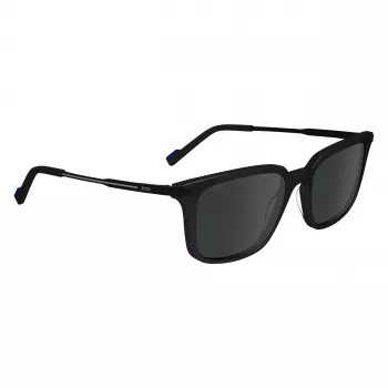 ZEISS MAN ZS24719S-1 Sonnenbrille - Schwarzer Acetatrahmen, graue Polycarbonatgläser, 54/18/145 mm