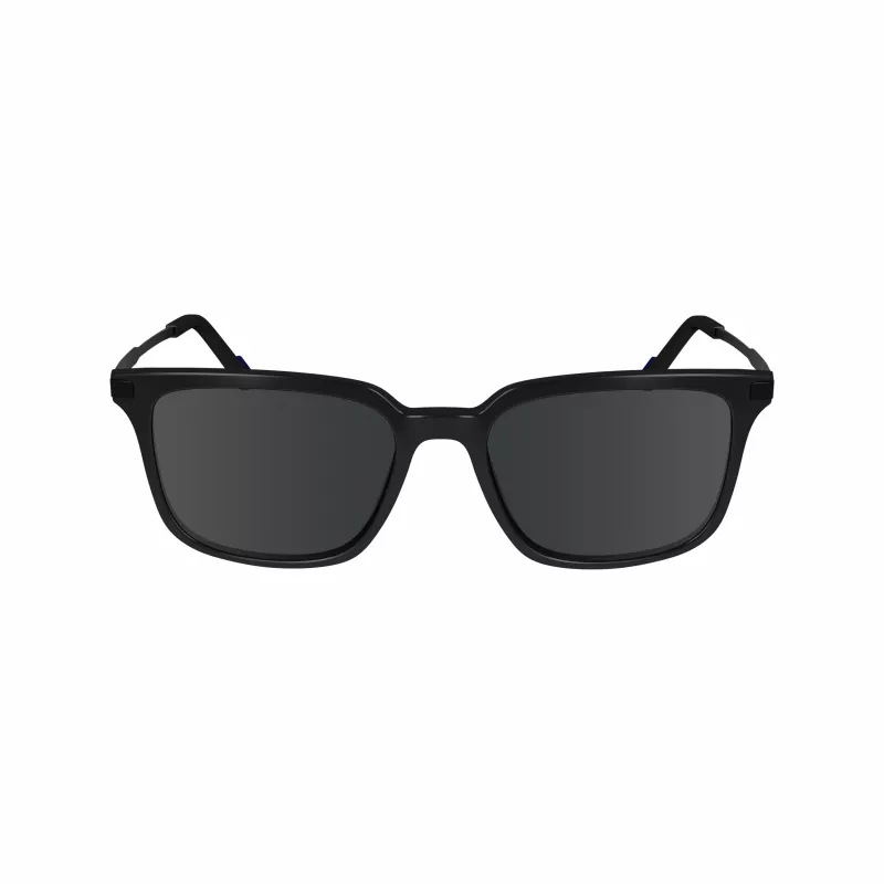ZEISS MAN ZS24719S-1 Sonnenbrille - Schwarzer Acetatrahmen, graue Polycarbonatgläser, 54/18/145 mm