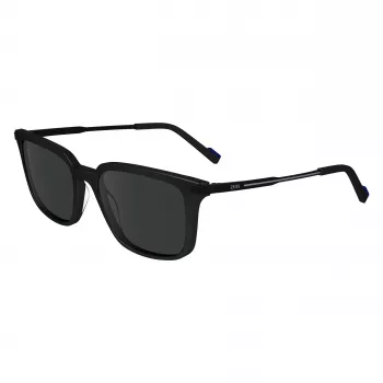 ZEISS MAN ZS24719S-1 Sonnenbrille - Schwarzer Acetatrahmen, graue Polycarbonatgläser, 54/18/145 mm