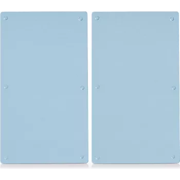 Zeller Present 26205 Rechteckiges Glas-Schneidebrett mit Silikonfüßen, Transluzent