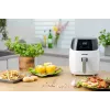 Zelmer ZAF5501W Heißluftfritteuse ohne Öl, 5L, 1500W, Digitales Touchpanel, Weiß