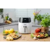 Zelmer ZAF5501W Heißluftfritteuse ohne Öl, 5L, 1500W, Digitales Touchpanel, Weiß