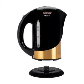 Zelmer ZCK7630 Crystal Gold Wasserkocher 1,7 l 2200 W Schwarz und Gold