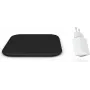 Zens Einzelnes Kabelloses Ladegerät Combi Pack USB - Qi-zertifiziertes 10W Schnellladepad mit 12W Netzteil, Schwarz