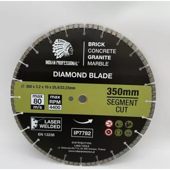 ZOYA Diamantscheibe 350 mm Segmentiert Turbo Cut Indian Professional