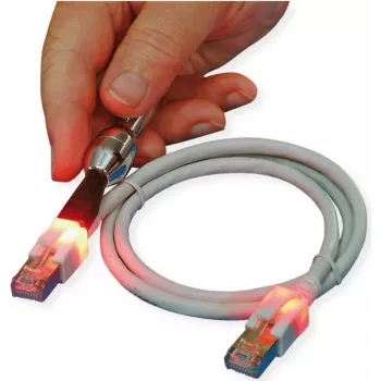 ZVK GmbH EasyLan DualBoot LED CAT 6 SFTP Patchkabel RJ-45 Stecker zu RJ-45 Stecker 50cm Gelb CS1OYCDCD0005