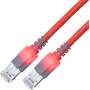ZVK GmbH EasyLan DualBoot LED CAT 6 SFTP Patchkabel, RJ-45 Stecker auf RJ-45 Stecker, 7 m, Rot CS1ORCDCD0070