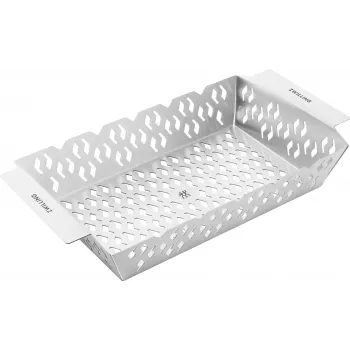 ZWILLING BBQ+ BBQ-Korb 36x20 cm Edelstahl Grillkorb mit Griffen