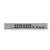ZyXEL GS1350-18HP-EU0101F Smart Managed Gigabit PoE+ Switch mit 16 PoE+ Ports und 2 SFP-Uplinks, 250W Budget