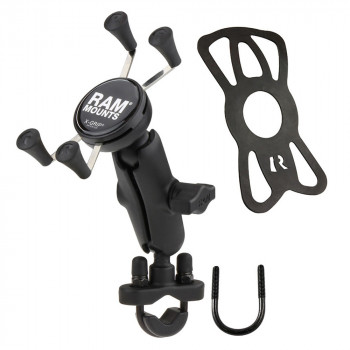 RAM Mounts X-Grip Telefonhalter mit U-Bügel-Lenkerbefestigung (RAM-B-149Z-UN7)