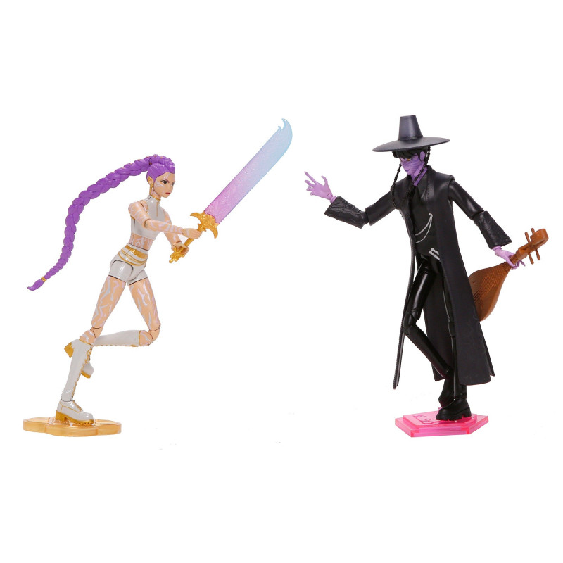Mattel JRY40 KPop Demon Hunters Rumi und Jinu Actionfiguren, 2er-Set