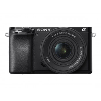 Sony Alpha 6100A ILCE6100AKB.CEC Systemkamera mit E PZ 16–50mm OSS II Objektiv, Schwarz