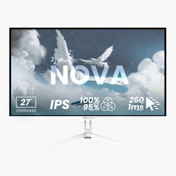 Arozzi Nova AZ-NO-27T2K260-WT 27-Zoll IPS QHD 260 Hz-Monitor, Weiß