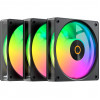 OCYPUS Gamma F12 Elite ARGB Reverse 3er-Pack 120 mm Gehäuselüfter Schwarz