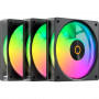 OCYPUS Gamma F12 Elite ARGB Reverse 3er-Pack 120 mm Gehäuselüfter Schwarz