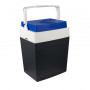 GIOSTYLE Brio 30 Elektrische Kühlbox 12/230V 30L Thermoelektrische Kühlbox Dunkelgrau mit Rot/Blauen Akzenten