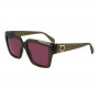 Ferragamo Damen SF2014S-320 Sonnenbrille – Havana Braun Gradient
