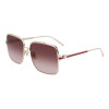 Ferragamo Damen SF317S-745 Sonnenbrille – Havanna/Schildpatt Rahmen, Braune Gradient Gläser, 57/16/140 mm