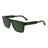 Lacoste Herren L6059SN-301 Rechteckige Sonnenbrille, Havana Rahmen, Braune Gläser, 56mm