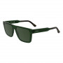Lacoste Herren L6059SN-301 Rechteckige Sonnenbrille, Havana Rahmen, Braune Gläser, 56mm