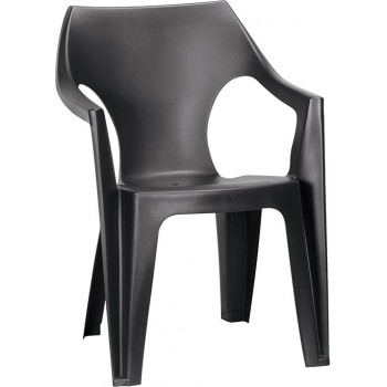 KETER Gartenstuhl Dante Low Back grau
