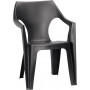 KETER Gartenstuhl Dante Low Back grau