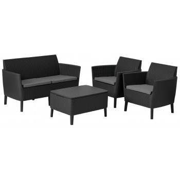 KETER Gartenmöbel-Set Salemo Set grau