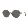 Versace Damen VE21841252876 Pilot Sonnenbrille Blassgold Grau Verlauf 61mm