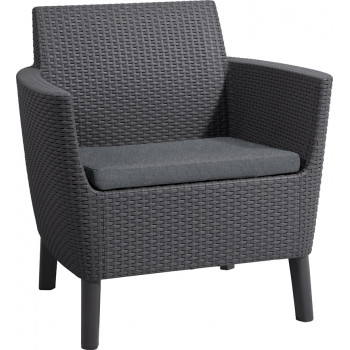 KETER Gartenstühle 2 Stk. Salemo Duo grau
