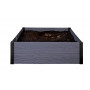 KETER Einfassung für quadratisches Blumenbeet Maple Square 106x106x32cm grau