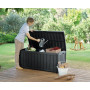 KETER Gartenaufbewahrungsbox / Bank Glenwood Storage Box 390 L – grau