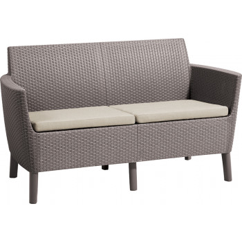 KETER Gartensofa für zwei Salemo 2-Sitzer Sofa beige