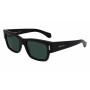 Ferragamo Herren SF2011S-001 Rechteckige Sonnenbrille, Schwarzes Gestell, Graue Gläser, 53mm