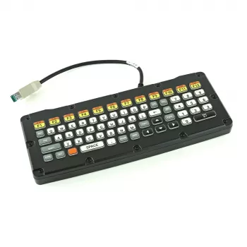 Zebra KYBD-QW-VC80-S-1 Tastatur Medizinisch USB QWERTY US Englisch Schwarz, Gelb