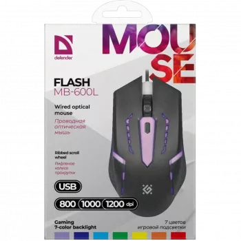 Maus DEFENDER FLASH MB-600L OPTIC LED 1200dpi 4P