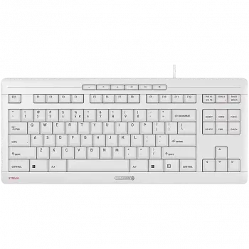 CHERRY STREAM TKL Tastatur Universal USB AZERTY Französisch Weiß