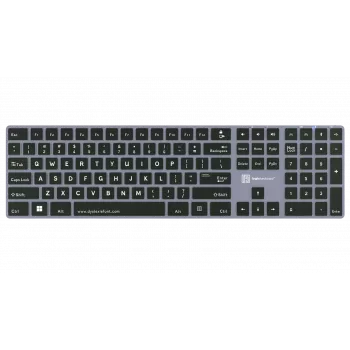 Tastatur LogicKeyboard ALBA UK Mac — Dyslexie-Layout LKB-DYSLEX-CWMU-UK, UK ISO Mac-Tastenkappen