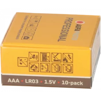 AgfaPhoto Professional Micro (AAA)-Batterie Alkali-Mangan 1,5 V 10 Stück (110-853482)