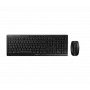 CHERRY Stream Desktop Tastatur Maus inklusive RF Wireless Belgisch Schwarz