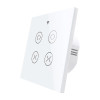 MOES WRS-EUC2 WLAN- und RF-Rollladenschalter für zwei Motoren, Weiß