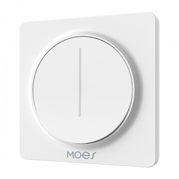 MOES ZS-SY-EUD Zigbee-Wanddimmer mit Touchbedienung, Weiß, Neutralleiter erforderlich
