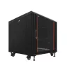 IT-BUDGET SRK 19-Zoll-Netzwerkschrank-Set, 12 HE, 600 × 600 mm, Schwarz, 99ITB19SRK1266GSM