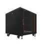 IT-BUDGET SRK 19-Zoll-Netzwerkschrank-Set, 12 HE, 600 × 600 mm, Schwarz, 99ITB19SRK1266GSM